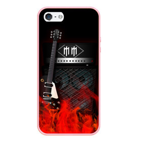 Чехол для iPhone 5/5S матовый с принтом Marilyn Manson , Силикон | Область печати: задняя сторона чехла, без боковых панелей | logo | marilyn manson | metal | music | rock | лого | логотип | метал | музыка | рок