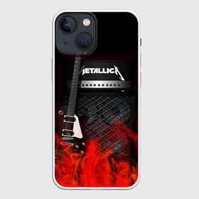 Чехол для iPhone 13 mini с принтом Metallica ,  |  | logo | metal | metallica | music | rock | лого | логотип | метал | металика | металлика | музыка | рок