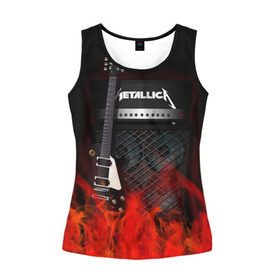 Женская майка 3D с принтом Metallica , 100% полиэстер | круглая горловина, прямой силуэт, длина до линии бедра | logo | metal | metallica | music | rock | лого | логотип | метал | металика | металлика | музыка | рок