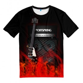 Мужская футболка 3D с принтом The Offspring , 100% полиэфир | прямой крой, круглый вырез горловины, длина до линии бедер | Тематика изображения на принте: 