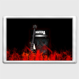 Магнит 45*70 с принтом Pantera , Пластик | Размер: 78*52 мм; Размер печати: 70*45 | logo | metal | music | pantera | rock | лого | логотип | метал | музыка | рок