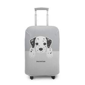 Чехол для чемодана 3D с принтом Dalmatian Puppy , 86% полиэфир, 14% спандекс | двустороннее нанесение принта, прорези для ручек и колес | далматин | далматинец | домашние животные | пес | песик | собака | собачка | терьер | шпиц