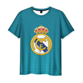 Мужская футболка 3D с принтом Real Madrid 2018 Original , 100% полиэфир | прямой крой, круглый вырез горловины, длина до линии бедер | Тематика изображения на принте: emirates | fc | real madrid | геометрия | реал мадрид | футбольный клуб | эмблема
