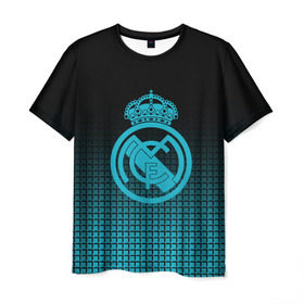 Мужская футболка 3D с принтом Real Madrid 2018 Original , 100% полиэфир | прямой крой, круглый вырез горловины, длина до линии бедер | emirates | fc | real madrid | геометрия | реал мадрид | футбольный клуб | эмблема