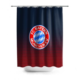 Штора 3D для ванной с принтом FC Bayern 2018 Original , 100% полиэстер | плотность материала — 100 г/м2. Стандартный размер — 146 см х 180 см. По верхнему краю — пластиковые люверсы для креплений. В комплекте 10 пластиковых колец | bayern | fc | бавария | спорт | спортивные | футбол | футбольный клуб