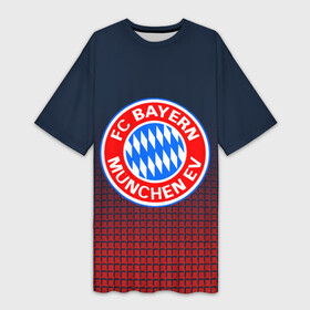 Платье-футболка 3D с принтом FC Bayern 2018 Original ,  |  | bayern | fc | бавария | спорт | спортивные | футбол | футбольный клуб