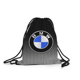 Рюкзак-мешок 3D с принтом BMW 2018 Black and White IV , 100% полиэстер | плотность ткани — 200 г/м2, размер — 35 х 45 см; лямки — толстые шнурки, застежка на шнуровке, без карманов и подкладки | Тематика изображения на принте: bmw | автомобильные | бмв | машины