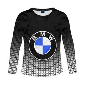 Женский лонгслив 3D с принтом BMW 2018 Black and White IV , 100% полиэстер | длинные рукава, круглый вырез горловины, полуприлегающий силуэт | bmw | автомобильные | бмв | машины