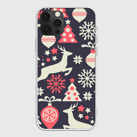 Чехол для iPhone 12 Pro Max с принтом Зимние фантазии , Силикон |  | елка | елочные игрушки | новый год | олень | снег | снежинки