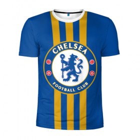 Мужская футболка 3D спортивная с принтом Chelsea 2018 Gold Line , 100% полиэстер с улучшенными характеристиками | приталенный силуэт, круглая горловина, широкие плечи, сужается к линии бедра | chelsea | fc | спорт | спортивные | футбол | футбольный клуб | челси