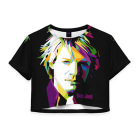 Женская футболка 3D укороченная с принтом Jon Bon Jovi , 100% полиэстер | круглая горловина, длина футболки до линии талии, рукава с отворотами | bon jovi | jon bon jovi | актер | американская | американский | вокалист | гитарист | джон фрэнсис бонджови | искусство | лидер | лунный свет и валентино | маленький город | младший | молодые стрелки 2