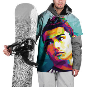 Накидка на куртку 3D с принтом Cristiano Ronaldo , 100% полиэстер |  | криштиану | реал мадрид | роналду