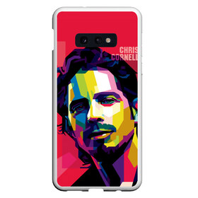 Чехол для Samsung S10E с принтом Chris Cornell , Силикон | Область печати: задняя сторона чехла, без боковых панелей | Тематика изображения на принте: audioslave | chris cornell | soundgarden | temple of the dog | автор | альт рок | альтернативный мета | американский | банджоист | барабанщик | вашингтон | вокалист | гитарист | гранж | группа | исполнитель | композитор