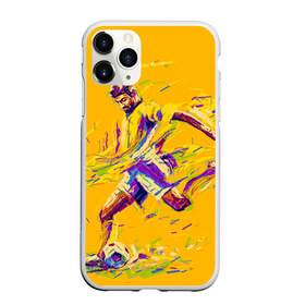 Чехол для iPhone 11 Pro Max матовый с принтом Футболист , Силикон |  | pop art | поп арт | цвета | яркие