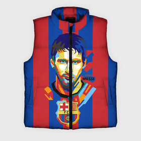 Мужской жилет утепленный 3D с принтом Lionel Messi ,  |  | barcelona | lionel | messi | барселона | лионель | месси | поп арт