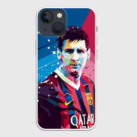 Чехол для iPhone 13 mini с принтом Lionel Messi ,  |  | barcelona | lionel | messi | барселона | лионель | месси | поп арт
