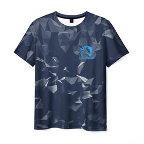 Мужская футболка 3D с принтом Team Liquid Uniform , 100% полиэфир | прямой крой, круглый вырез горловины, длина до линии бедер | dota | dota 2 | rpg | support | team | team liquid | дизайн | дота | игры | известные | киберспорт | логотип | спорт | униформа | эмблема