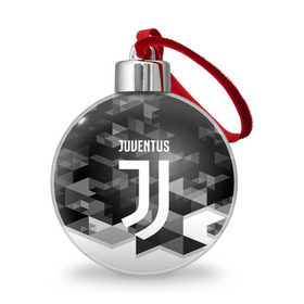 Ёлочный шар с принтом Juventus 2018 Geometry Sport , Пластик | Диаметр: 77 мм | Тематика изображения на принте: juventus | спорт | спортивные | футбол | футбольный клуб | ювентус