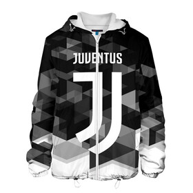 Мужская куртка 3D с принтом JUVENTUS / ЮВЕНТУС GEOMETRY SPORT , ткань верха — 100% полиэстер, подклад — флис | прямой крой, подол и капюшон оформлены резинкой с фиксаторами, два кармана без застежек по бокам, один большой потайной карман на груди. Карман на груди застегивается на липучку | Тематика изображения на принте: juventus | спорт | спортивные | футбол | футбольный клуб | ювентус