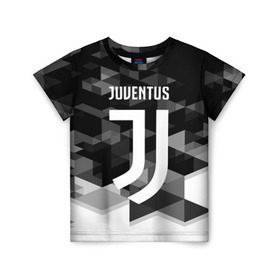 Детская футболка 3D с принтом Juventus 2018 Geometry Sport , 100% гипоаллергенный полиэфир | прямой крой, круглый вырез горловины, длина до линии бедер, чуть спущенное плечо, ткань немного тянется | Тематика изображения на принте: juventus | спорт | спортивные | футбол | футбольный клуб | ювентус
