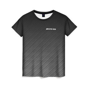 Женская футболка 3D с принтом AMG CARBON , 100% полиэфир ( синтетическое хлопкоподобное полотно) | прямой крой, круглый вырез горловины, длина до линии бедер | bmw | автомобиль | автомобильные | бмв | машины