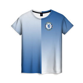 Женская футболка 3D с принтом Chelsea Uniform , 100% полиэфир ( синтетическое хлопкоподобное полотно) | прямой крой, круглый вырез горловины, длина до линии бедер | chelsea | emirates | fc | абстракция | геометрия | зож | клуб | линии | мода | модные | мяч | спорт | спортивные | стиль | тренды | флаг россии | футбол | футбольный клуб | челси | экстрим | эмблема