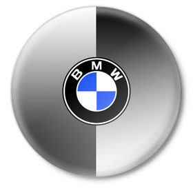 Значок с принтом BMW 2018 Reverse ,  металл | круглая форма, металлическая застежка в виде булавки | Тематика изображения на принте: bmw | автомобиль | автомобильные | бмв | машины