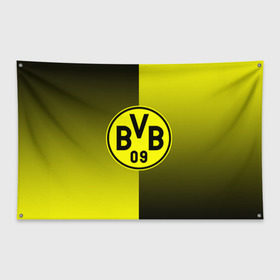 Флаг-баннер с принтом FC Borussia 2018 Reverse , 100% полиэстер | размер 67 х 109 см, плотность ткани — 95 г/м2; по краям флага есть четыре люверса для крепления | боруссия | дортмунд