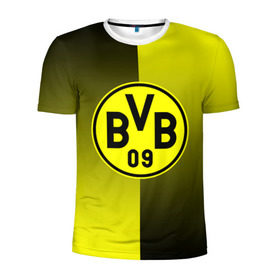 Мужская футболка 3D спортивная с принтом FC Borussia 2018 Reverse , 100% полиэстер с улучшенными характеристиками | приталенный силуэт, круглая горловина, широкие плечи, сужается к линии бедра | Тематика изображения на принте: боруссия | дортмунд