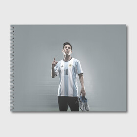 Альбом для рисования с принтом Месси победитель , 100% бумага
 | матовая бумага, плотность 200 мг. | fc barselona | leo | lionel messi | аргентина | барселона | звезда | сборная аргентины | футбол | футболист