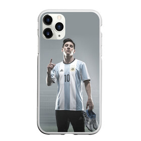 Чехол для iPhone 11 Pro матовый с принтом Месси победитель , Силикон |  | fc barselona | leo | lionel messi | аргентина | барселона | звезда | сборная аргентины | футбол | футболист