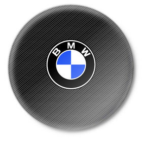 Значок с принтом BMW CARBON ,  металл | круглая форма, металлическая застежка в виде булавки | bmw | bmw motorsport | bmw performance | carbon | m | motorsport | performance | sport | бмв | карбон | моторспорт | спорт