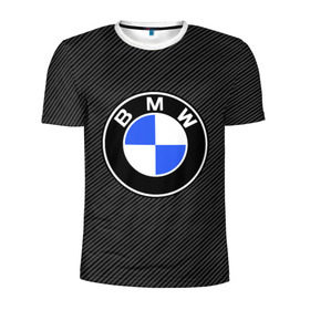 Мужская футболка 3D спортивная с принтом BMW CARBON , 100% полиэстер с улучшенными характеристиками | приталенный силуэт, круглая горловина, широкие плечи, сужается к линии бедра | bmw | bmw motorsport | bmw performance | carbon | m | motorsport | performance | sport | бмв | карбон | моторспорт | спорт