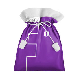 Подарочный 3D мешок с принтом FORTNITE big logo , 100% полиэстер | Размер: 29*39 см | battle | battle royal | fortnite | royal | боевик | игры | логотип | фиолетовый