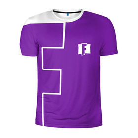 Мужская футболка 3D спортивная с принтом FORTNITE big logo , 100% полиэстер с улучшенными характеристиками | приталенный силуэт, круглая горловина, широкие плечи, сужается к линии бедра | battle | battle royal | fortnite | royal | боевик | игры | логотип | фиолетовый