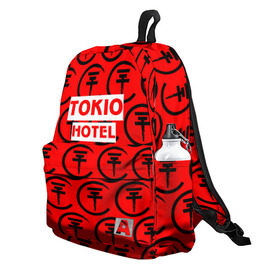 Рюкзак 3D с принтом Tokio Hotel band logo 2018 , 100% полиэстер | лямки с регулируемой длиной, сверху петелька, чтобы рюкзак можно было повесить на вешалку. Основное отделение закрывается на молнию, как и внешний карман. Внутри два дополнительных кармана, один из которых закрывается на молнию. По бокам два дополнительных кармашка | logo | music | pop | rock | tokio hotel | альтернатива | германия | металл | музыка | музыкальный | поп | рок