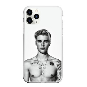 Чехол для iPhone 11 Pro матовый с принтом Джастин тату , Силикон |  | bieber | justin bieber | бибер | джастин бибер