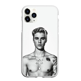 Чехол для iPhone 11 Pro Max матовый с принтом Джастин тату , Силикон |  | bieber | justin bieber | бибер | джастин бибер