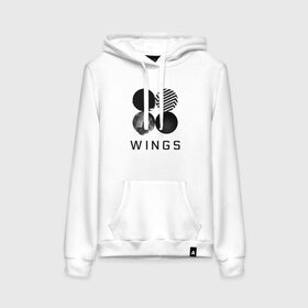 Женская толстовка хлопок с принтом BTS wings , френч-терри, мягкий теплый начес внутри (100% хлопок) | карман-кенгуру, эластичные манжеты и нижняя кромка, капюшон с подкладом и шнурком | bangtan boys | bts | bts army | бантаны бтс