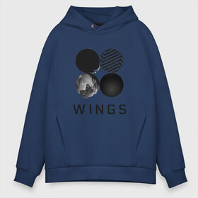 Мужское худи Oversize хлопок с принтом BTS wings , френч-терри — 70% хлопок, 30% полиэстер. Мягкий теплый начес внутри —100% хлопок | боковые карманы, эластичные манжеты и нижняя кромка, капюшон на магнитной кнопке | bangtan boys | bts | bts army | бантаны бтс