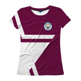 Женская футболка 3D с принтом F.C.M.C. 2018 STAR , 100% полиэфир ( синтетическое хлопкоподобное полотно) | прямой крой, круглый вырез горловины, длина до линии бедер | fc | manchester city | манчестер сити | спорт | спортивные | фк | футбол | футбольный клуб