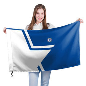 Флаг 3D с принтом CHELSEA STAR , 100% полиэстер | плотность ткани — 95 г/м2, размер — 67 х 109 см. Принт наносится с одной стороны | chelsea | fc | спорт | спортивные | фк | футбол | футбольный клуб | челси