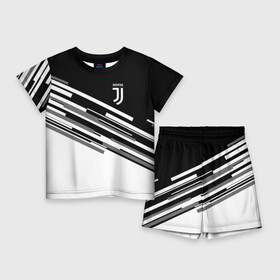 Детский костюм с шортами 3D с принтом JUVENTUS STRIPES STYLE ,  |  | Тематика изображения на принте: fly emirates | juventus | ronaldo | клуб | линии | мода | модные | мяч | реал мадрид | спорт | спортивные | стиль | футбол | футбольный клуб | экстрим | эмблема | ювентус