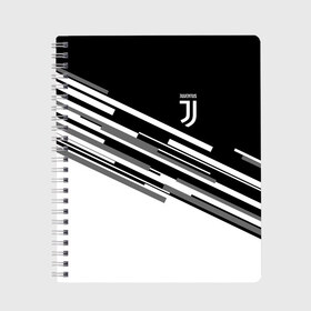 Тетрадь с принтом JUVENTUS STRIPES STYLE , 100% бумага | 48 листов, плотность листов — 60 г/м2, плотность картонной обложки — 250 г/м2. Листы скреплены сбоку удобной пружинной спиралью. Уголки страниц и обложки скругленные. Цвет линий — светло-серый
 | fly emirates | juventus | ronaldo | клуб | линии | мода | модные | мяч | реал мадрид | спорт | спортивные | стиль | футбол | футбольный клуб | экстрим | эмблема | ювентус