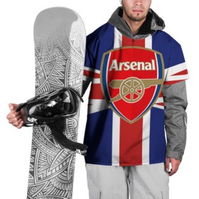 Накидка на куртку 3D с принтом FC Arsenal , 100% полиэстер |  | arsenal | england | football | logo | sport | англия | арсенал | арт | лига | лого | спорт | текстура | фк | флаг | футбол | футбольный клуб | эмблема