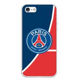 Чехол для iPhone 5/5S матовый с принтом PSG LOGO , Силикон | Область печати: задняя сторона чехла, без боковых панелей | fc | fly emirates | paris | psg | лого | париж | псж | спорт | спортивные | фк | футбольный клуб