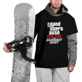 Накидка на куртку 3D с принтом GTA Online: The Doomsday Heist , 100% полиэстер |  | Тематика изображения на принте: auto | dead | grand | gta | gta5 | rdr | red | redemption | rockstar | theft | гта | день | судный