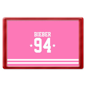 Магнит 45*70 с принтом Bieber Team Pink , Пластик | Размер: 78*52 мм; Размер печати: 70*45 | Тематика изображения на принте: bieber | justin bieber | бибер | джастин бибер