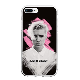 Чехол для iPhone 7Plus/8 Plus матовый с принтом Justin Bieber Pink splash , Силикон | Область печати: задняя сторона чехла, без боковых панелей | bieber | justin bieber | бибер | джастин бибер