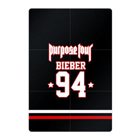 Магнитный плакат 2Х3 с принтом Bieber Team Black , Полимерный материал с магнитным слоем | 6 деталей размером 9*9 см | bieber | justin bieber | бибер | джастин бибер
